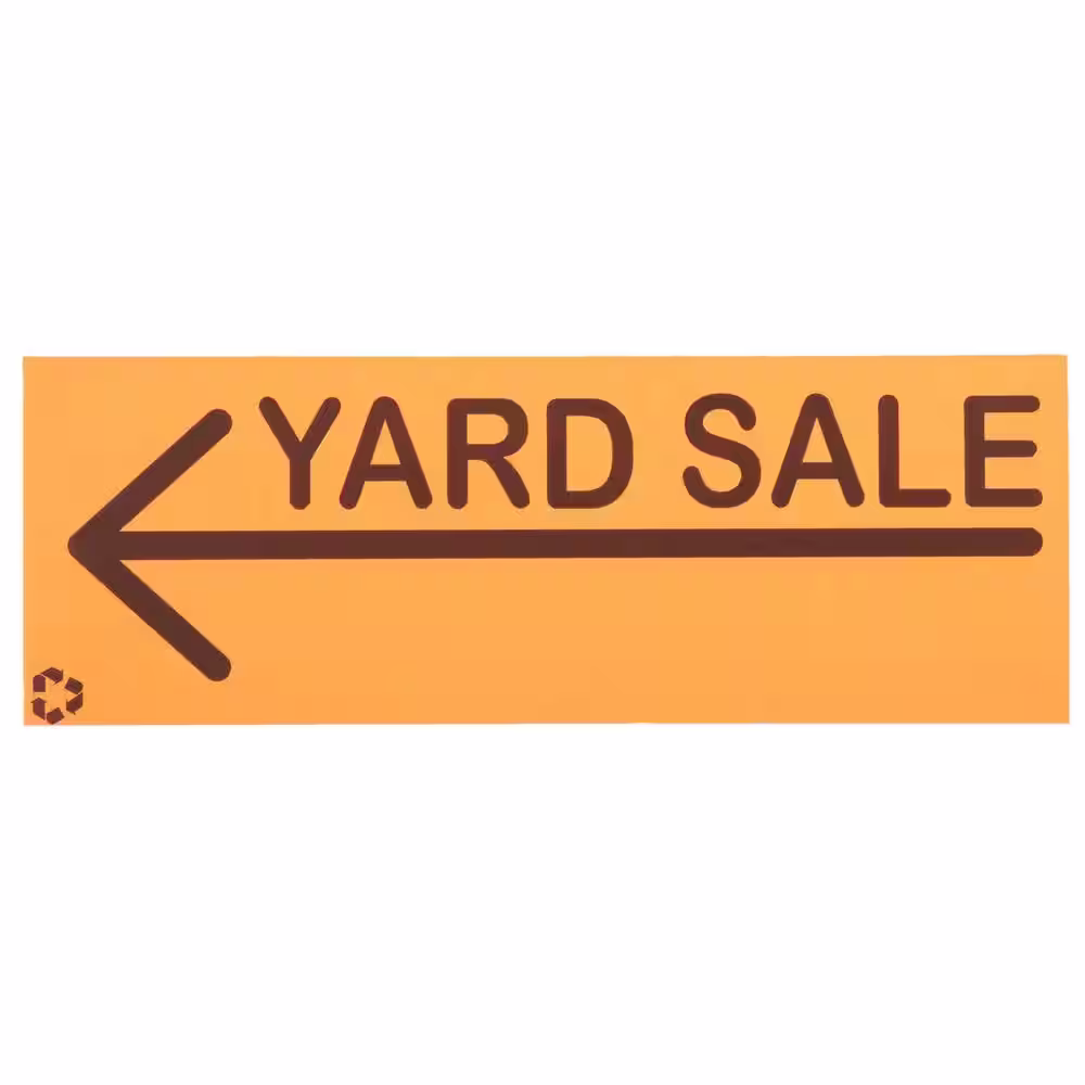 Everbilt 6.5 in. x 20 in. Yard Sale Sign Pack