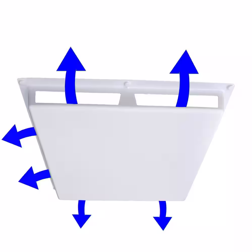 Elima-Draft Commercial 3-Way Air Deflector Cover for 24 in. x 24 in. Diffuser