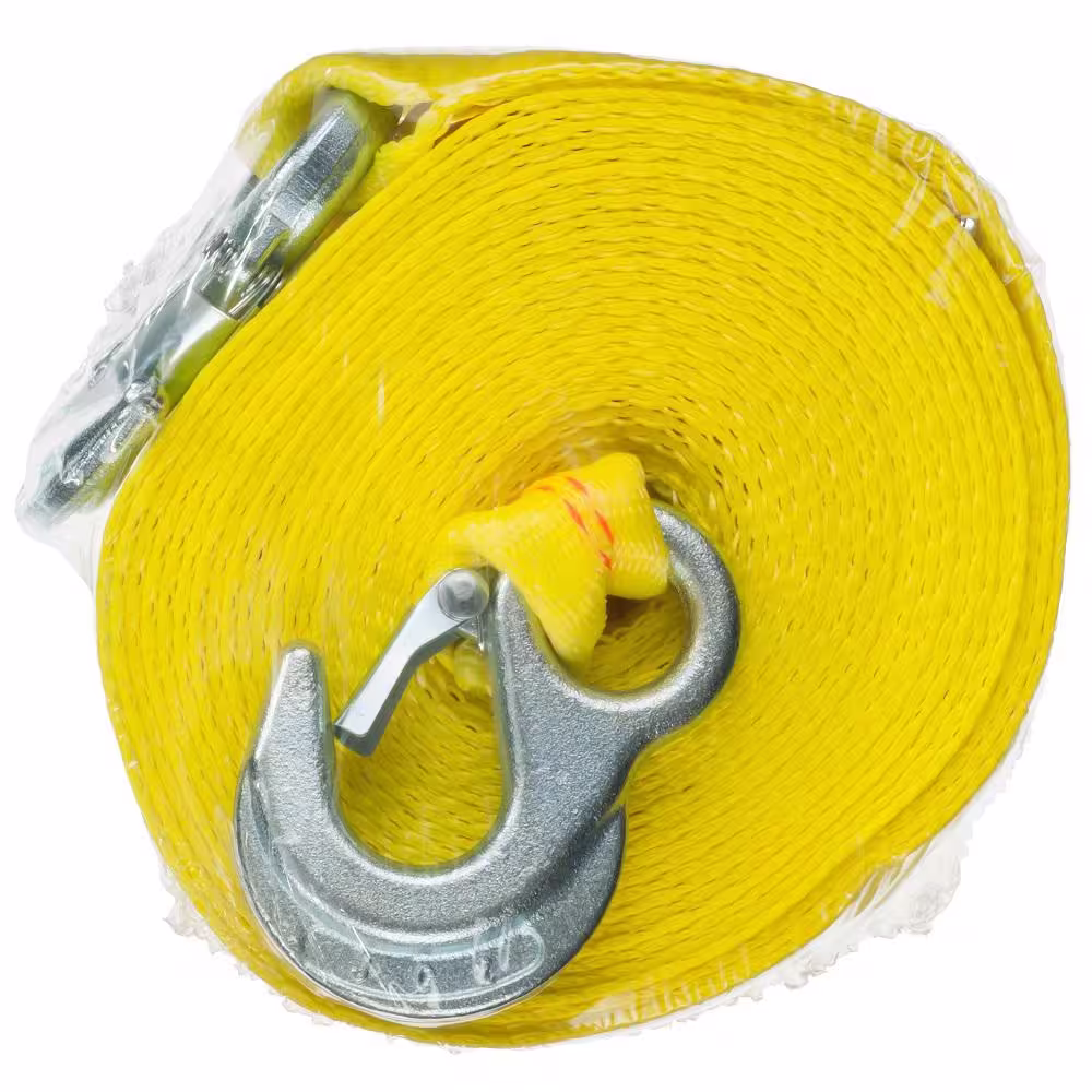 Keeper 25 ft. x 2 in. Heavy-Duty Tow Strap with Hooks