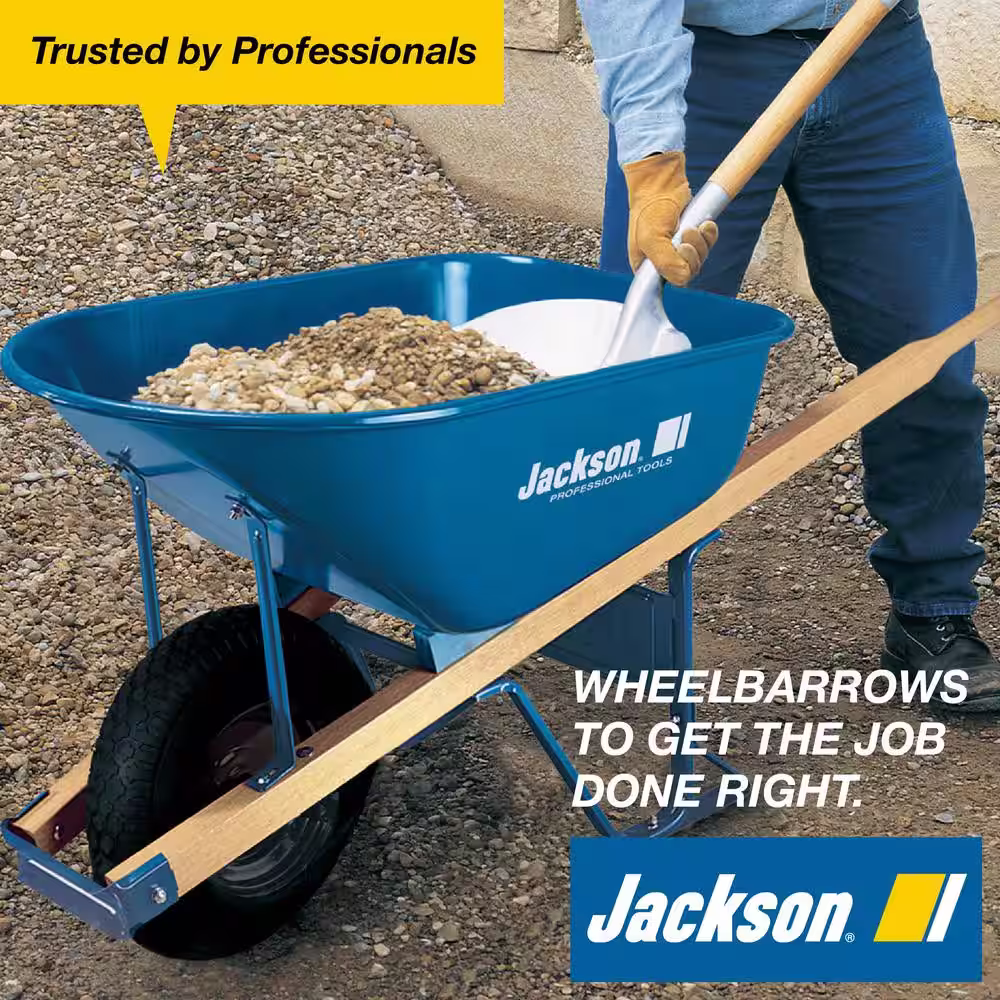 Jackson 5.75 cu. ft. Heavy Duty Corrosion-Proof Poly Wheelbarrow