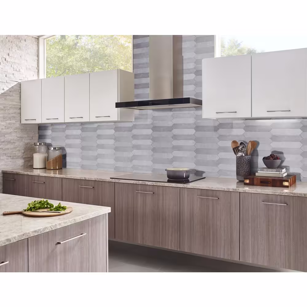 MSI Lakeview Sterling Picket 2.5 in. x 13 in. Glossy Ceramic Wall Tile (12.21 sq. ft./Case)