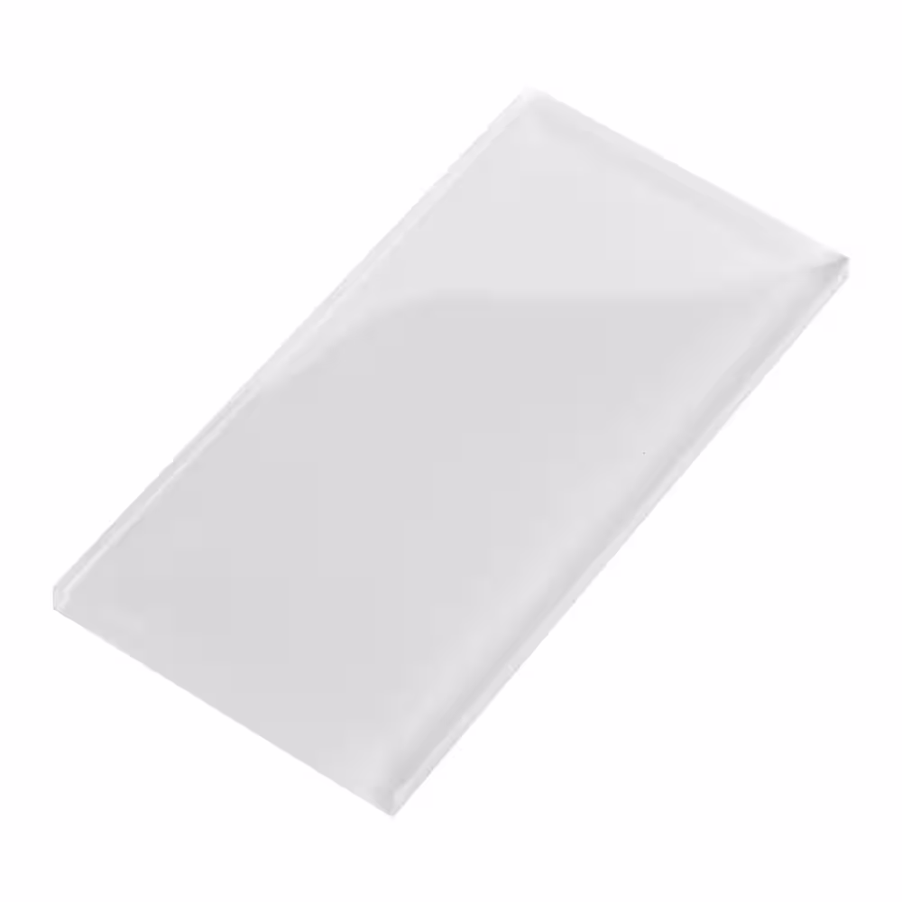 Daltile Clearbrook 3 in. x 6 in. Glass Snow Subway Tile (4 sq. ft. / case)