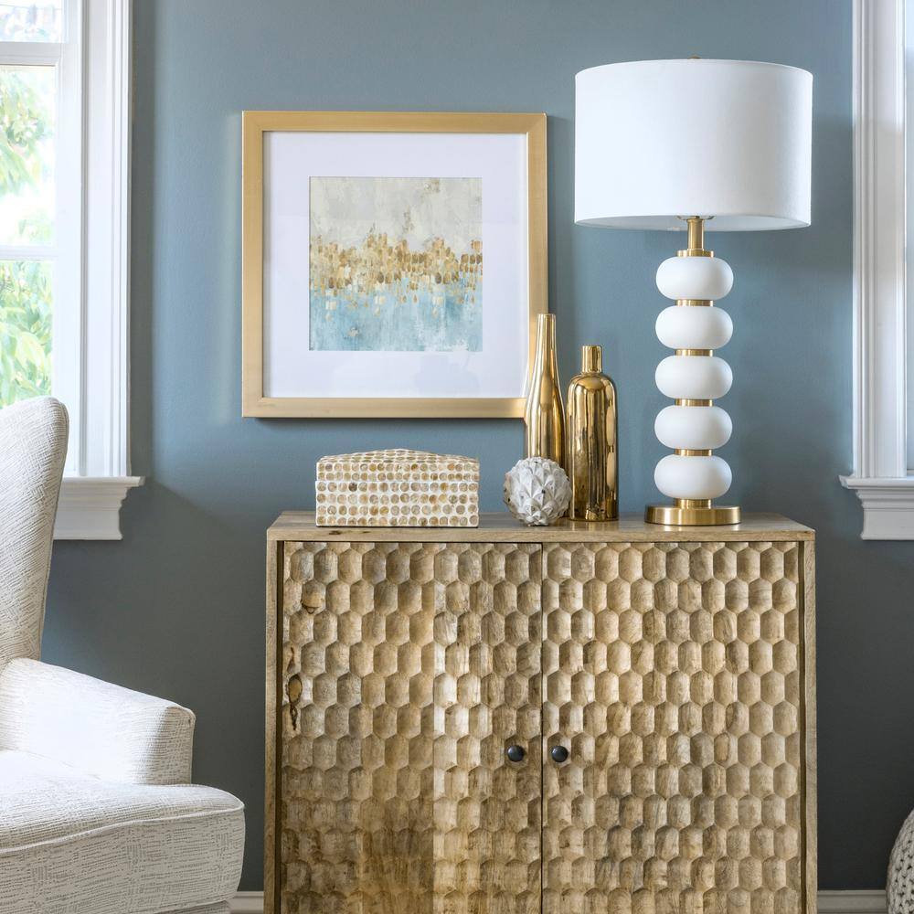 nuLOOM Hazel 29 in. Ivory Contemporary Table Lamp with Shade