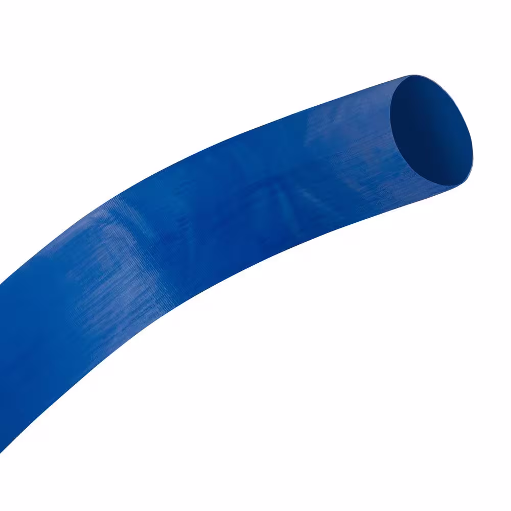 Alpine Corporation 3 in. Diameter x 300 ft. Heavy Duty PVC Lay Flat Water Discharge and Backwash Hose for Draining Pools, Ponds and More