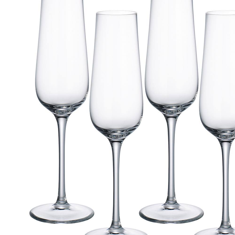 Villeroy & Boch Purismo 9 fluid oz. Lead Free Crystal Champagne Glass (4-Pack)