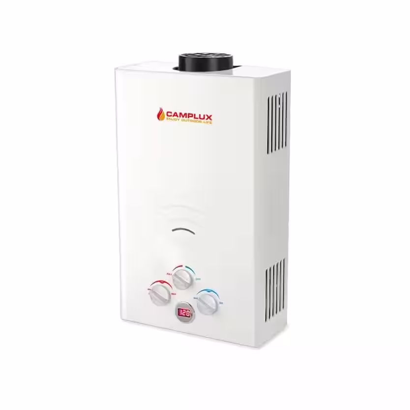 CAMPLUX ENJOY OUTDOOR LIFE Camplux 10L 2.64 GPM Outdoor Portable Propane Gas Tankless Water Heater