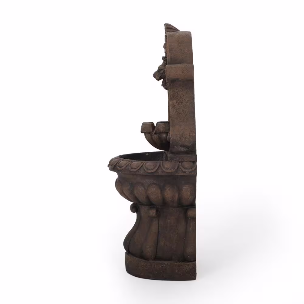 Noble House Majestad Resin Antique Light Brown Cascade Fountain