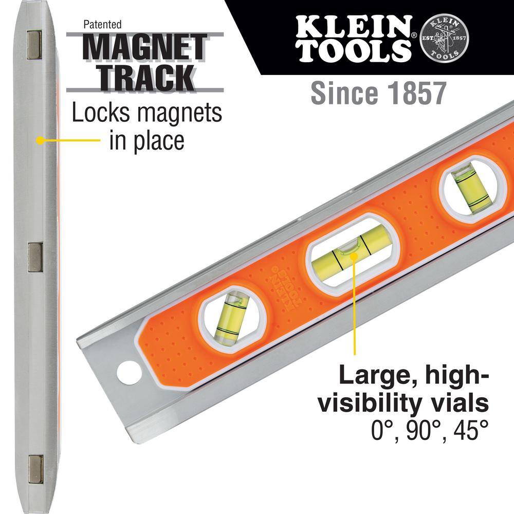 Klein Tools 9 in. Aluminum Torpedo Level and Folding Utility Knife Tool Set