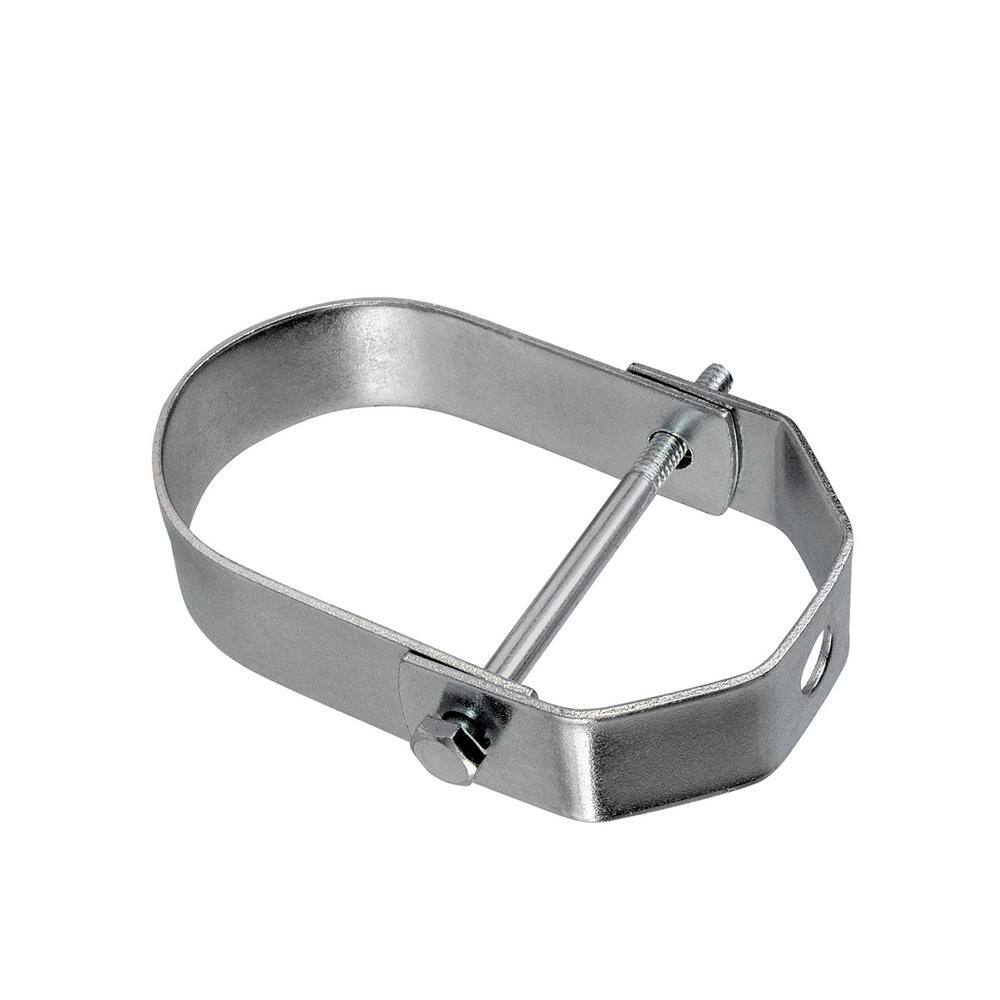 The Plumber's Choice 14 in. Clevis Hanger for Vertical Pipe Suppport in Standard Galvanized Steel
