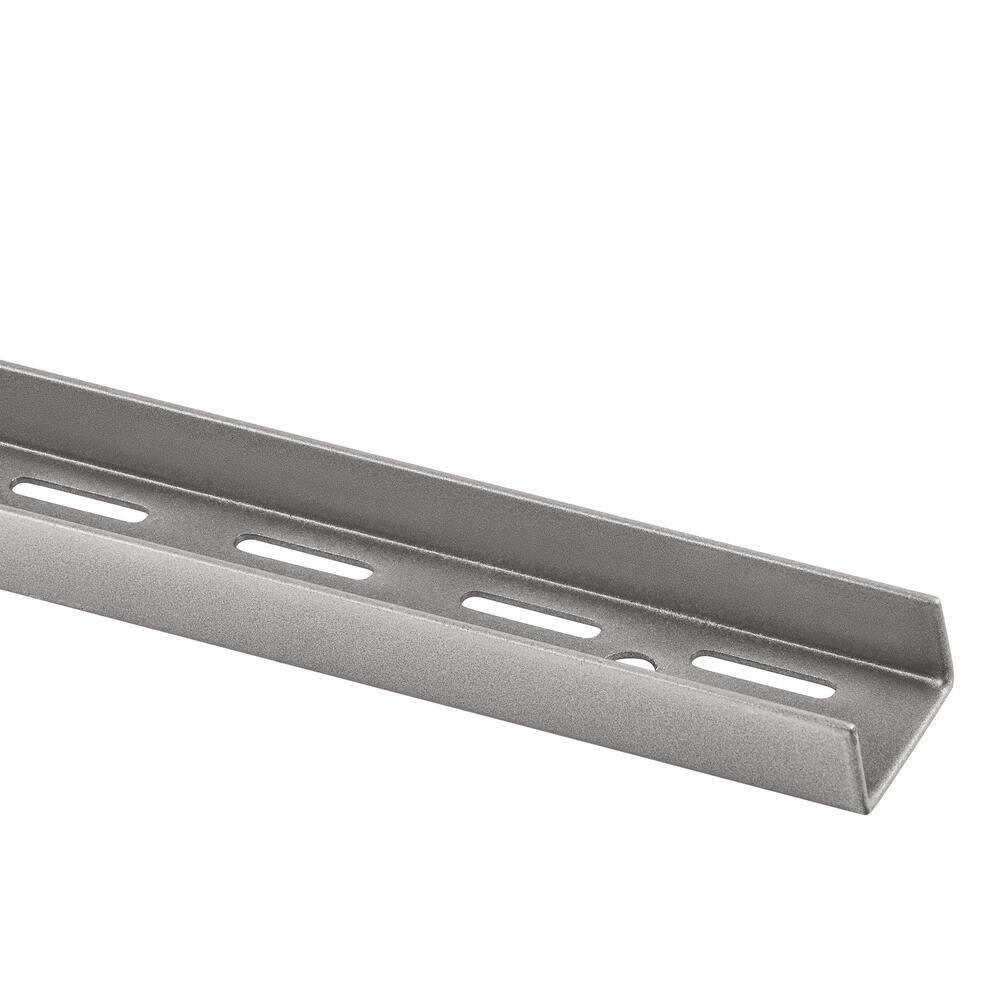 Everbilt 70 in. Satin Nickel Twin Track Upright for shelf bracket
