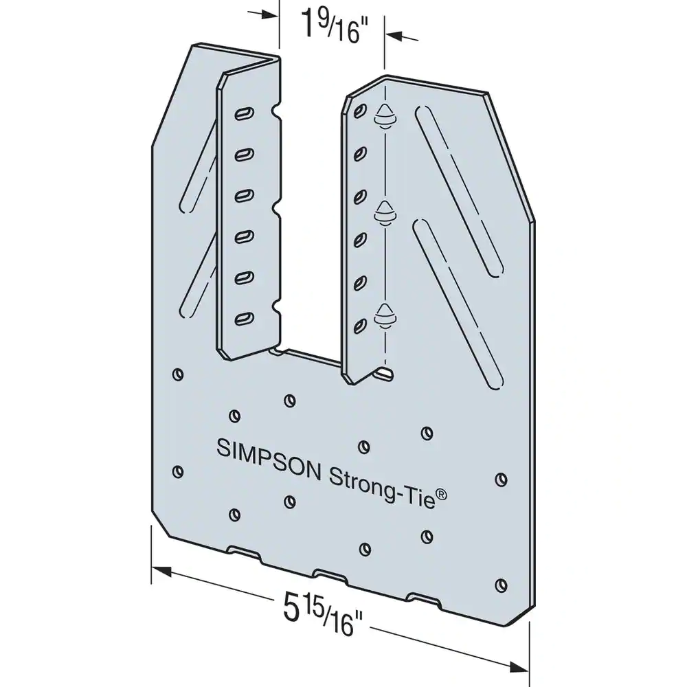 Simpson Strong-Tie H14 18-Gauge Galvanized Hurricane Tie