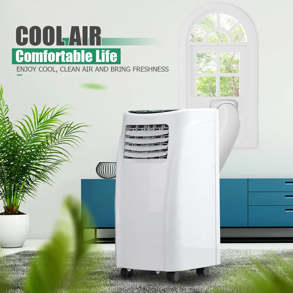 Costway 8,000 BTU Portable Air Conditioner with Dehumidifier in White