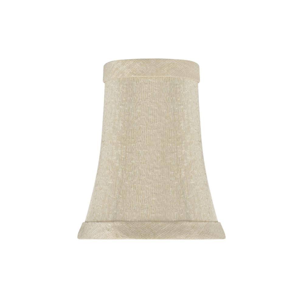 Aspen Creative Corporation 4 in. x 5 in. Butter Creme Bell Lamp Shade (5-Pack)