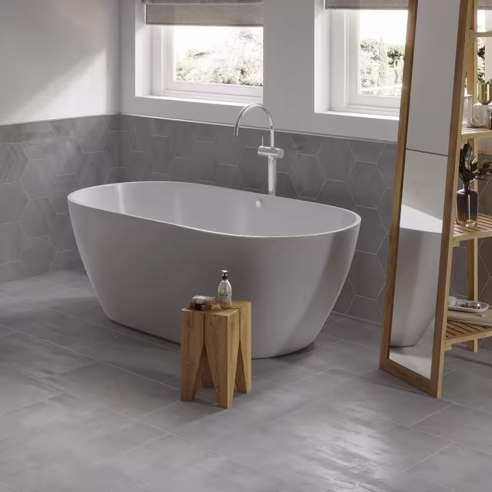 Corso Italia Ray Gray HEX 8.5 in. x 10 in. Porcelain Floor and Wall Tile (13.98 sq. ft./Case)