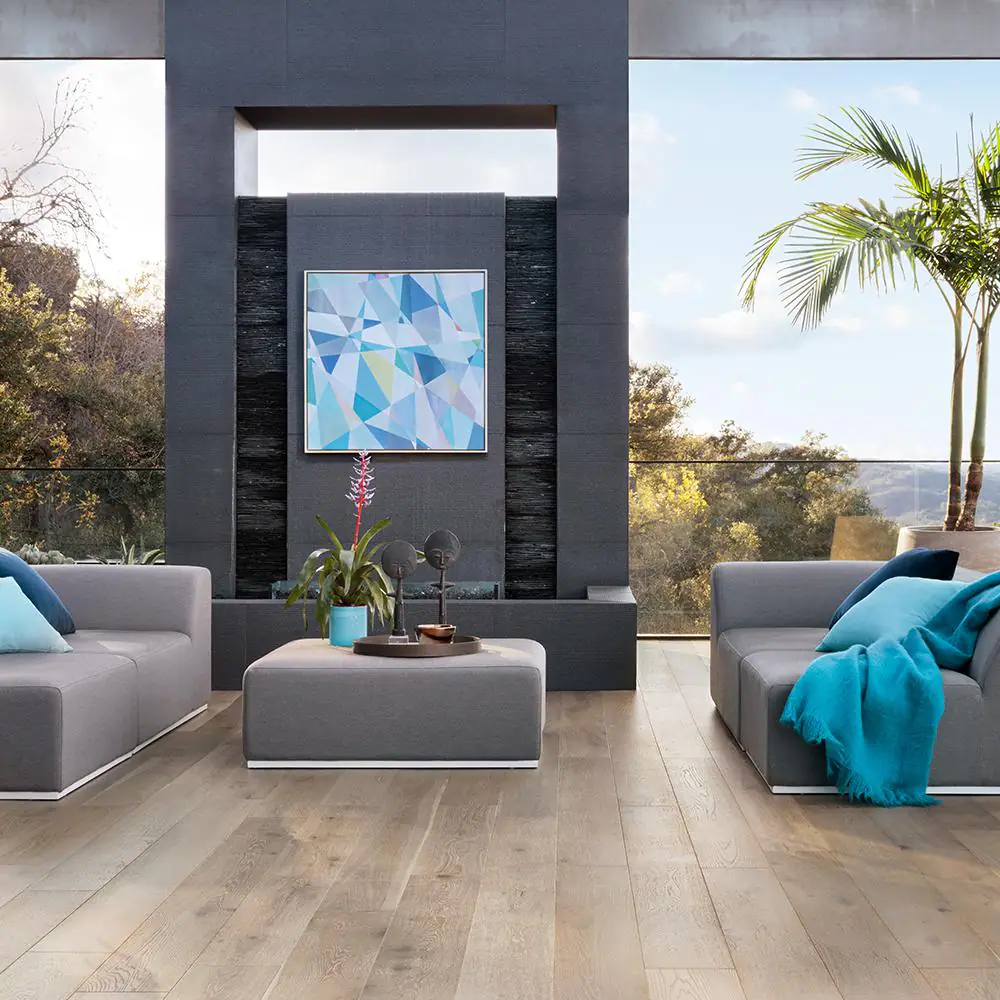Malibu Wide Plank La Playa French Oak 1/2 in. T x 7.5 in. W Water Resistant Wirebrushed Engineered Hardwood Flooring (23.3 sq. ft./case)