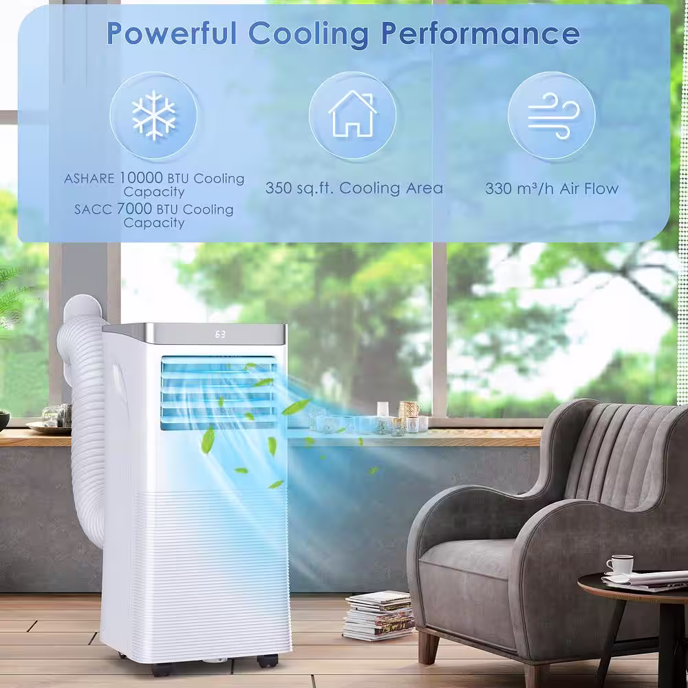 Gymax 3-in-1 Portable Air Conditioner 10,000 BTU Air Cooler w/24H Timer