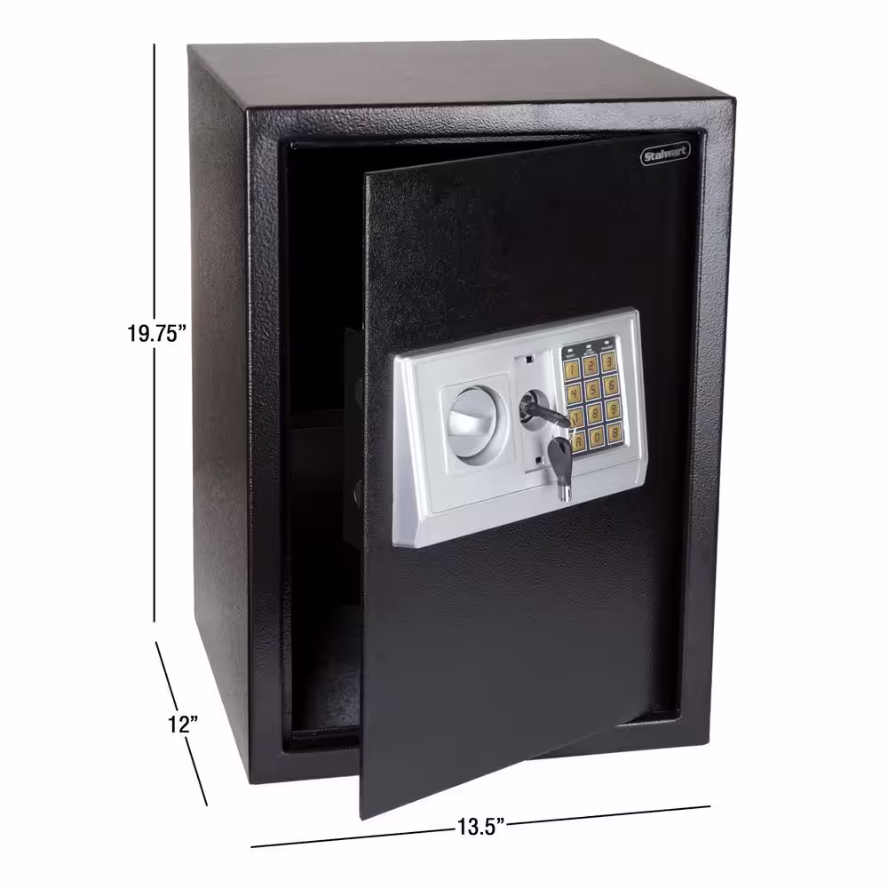 Stalwart 1.85 cu. ft. Electronic Extra Large Safe, Black
