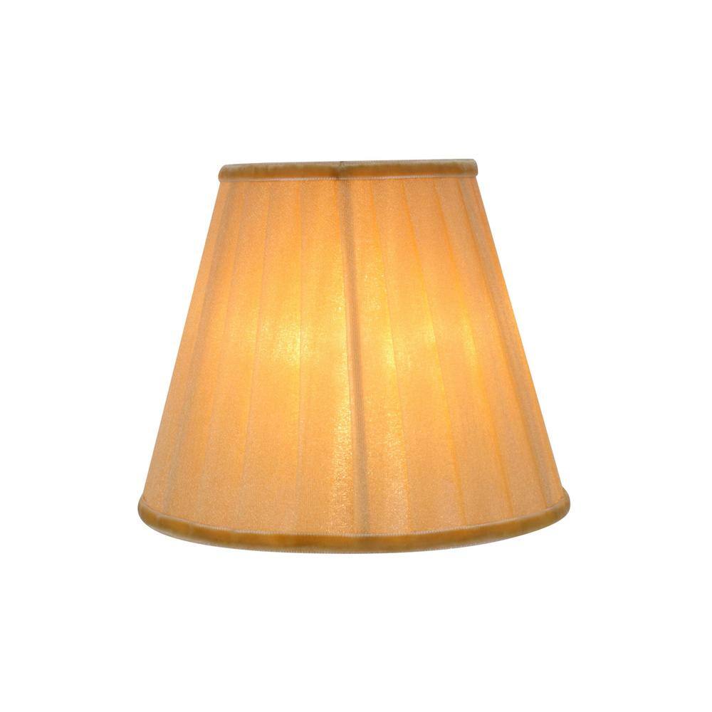 Aspen Creative Corporation 5 in. x 4-1/4 in. Gold Pleated Empire Lamp Shade (9-Pack)