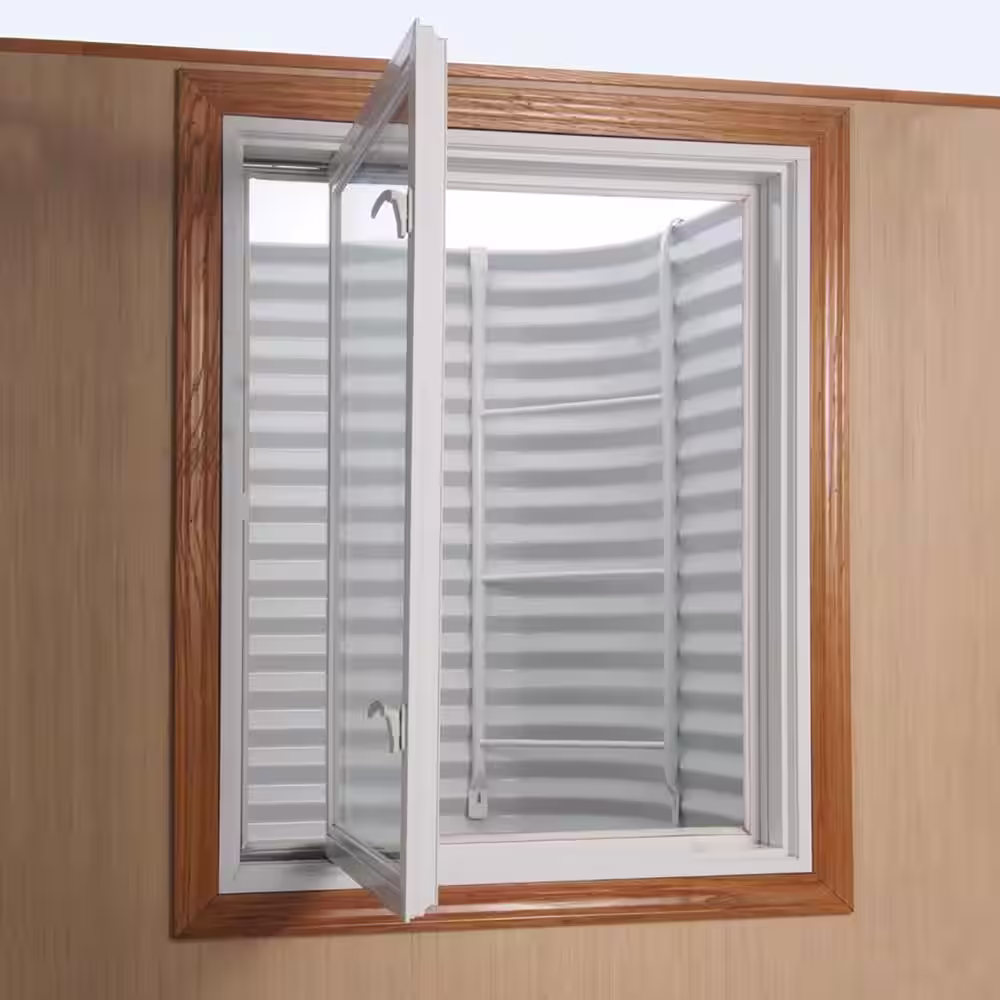 SHAPE PRODUCTS 50 in. W x 36 in. D x 72 in. H White Steel Egress Window Well