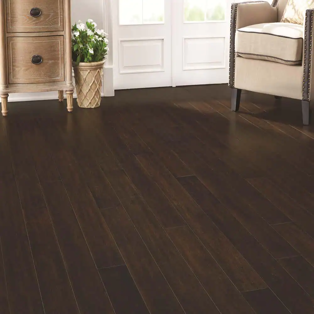 Home Decorators Collection Chai 3/8 in. T x 5.1 in. W Hand Scraped Strand Woven Engineered Bamboo Flooring (25.8 sqft/case)