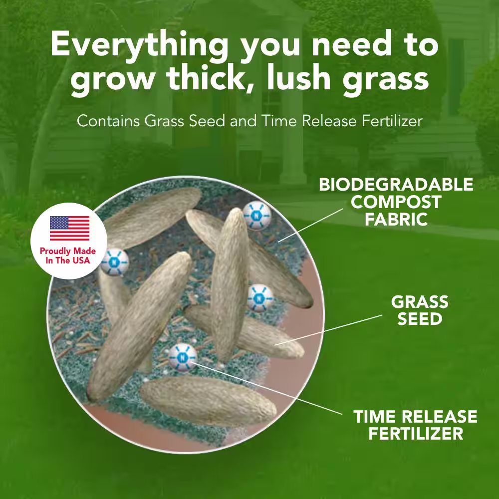 GROWTRAX 100 sq. ft. Big Roll Year Around Green Grass Mixture