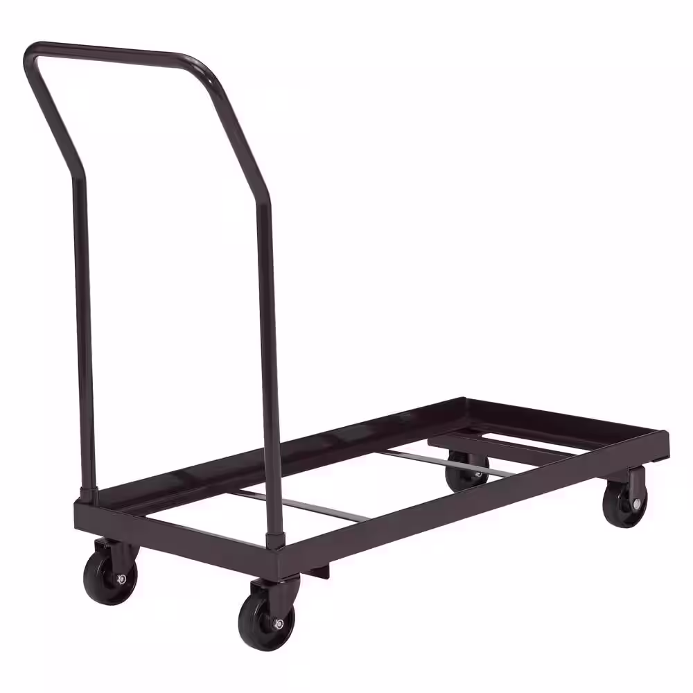 National Public Seating 1100 lbs. Weight Capacity Folding Chair Dolly for Storage and Transport