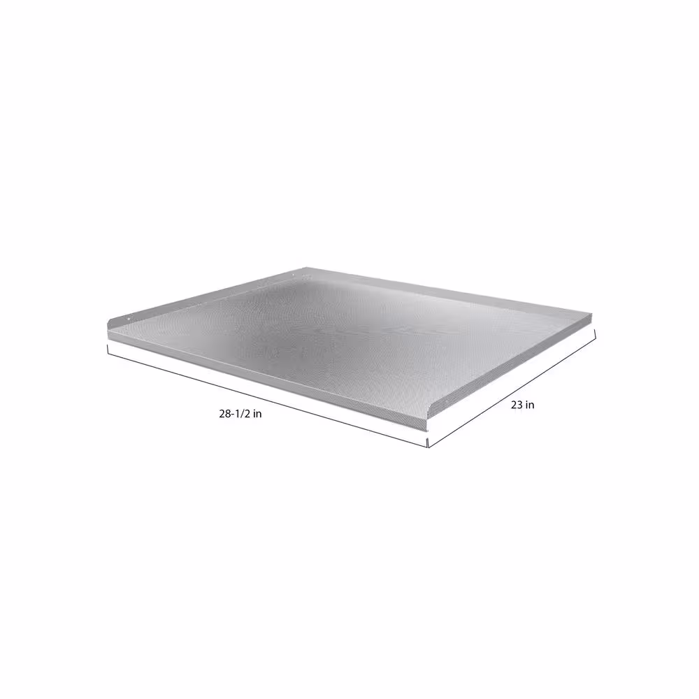 J COLLECTION 30 in. Sink Base Mat in Textured Aluminum