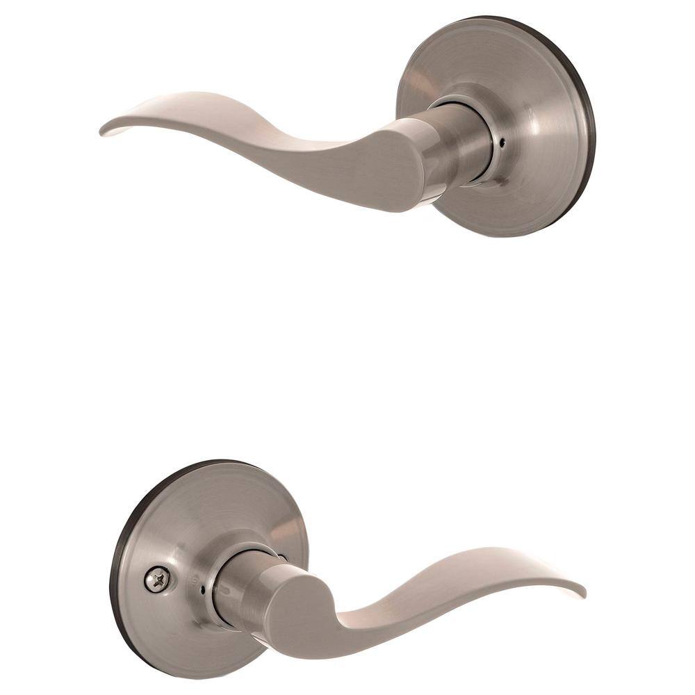 ESSENTIALS by Schlage Millstreet Satin Nickel Passage Hall/Closet Door Handle