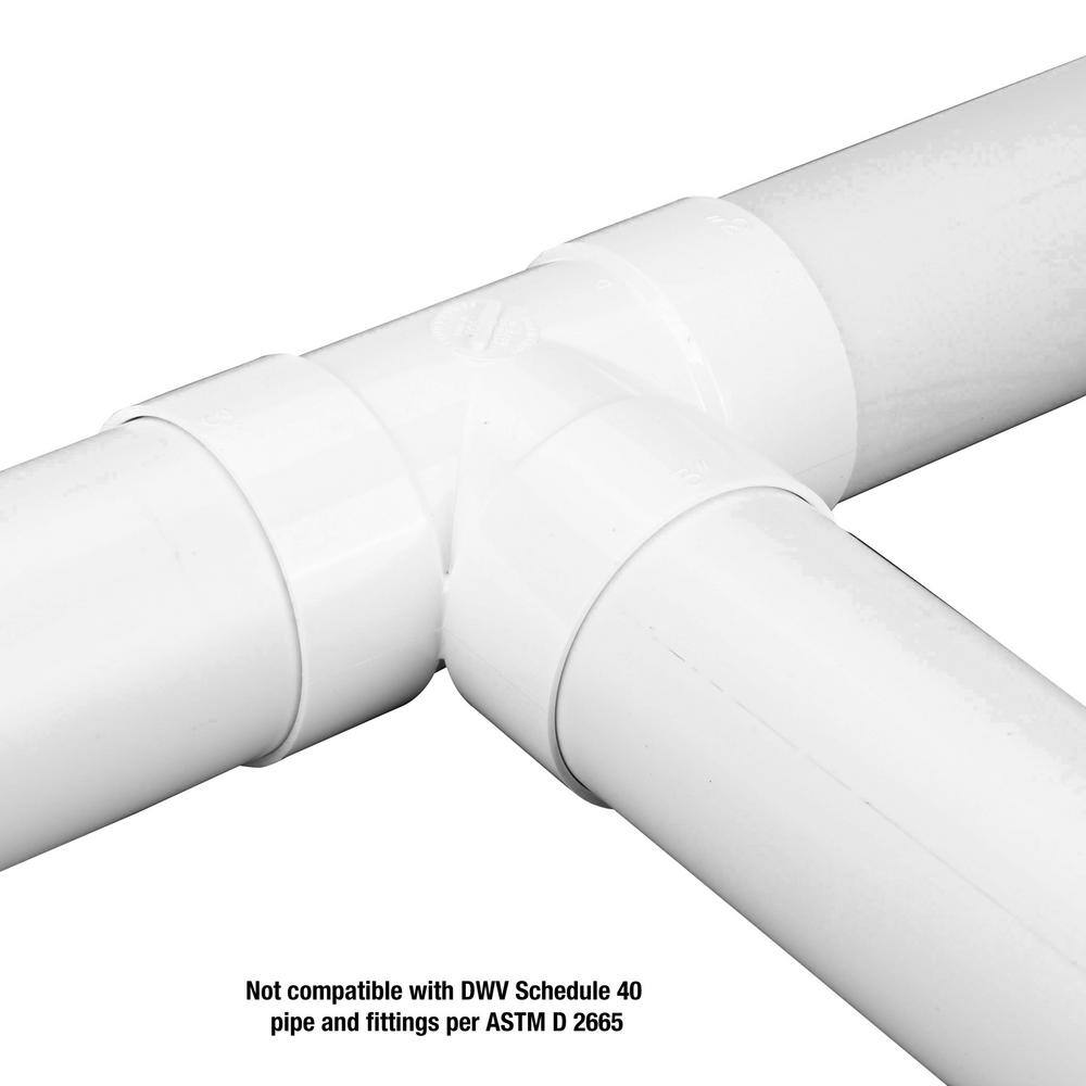 NDS 3 in. PVC Tee Fitting