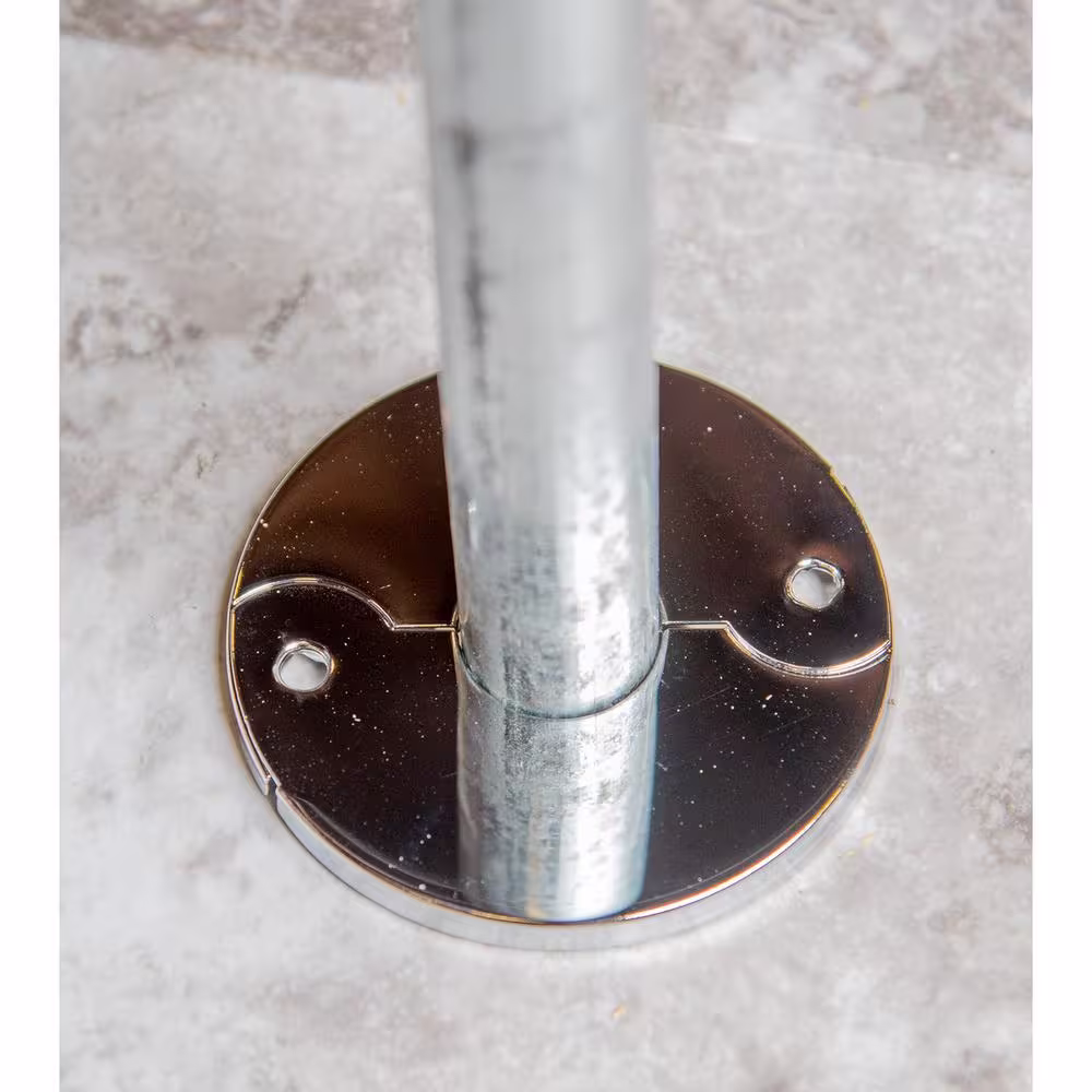 Oatey 1/2 in. x 3 in. Chrome-Plated Steel Iron Pipe Size Split Flange Escutcheon Plate