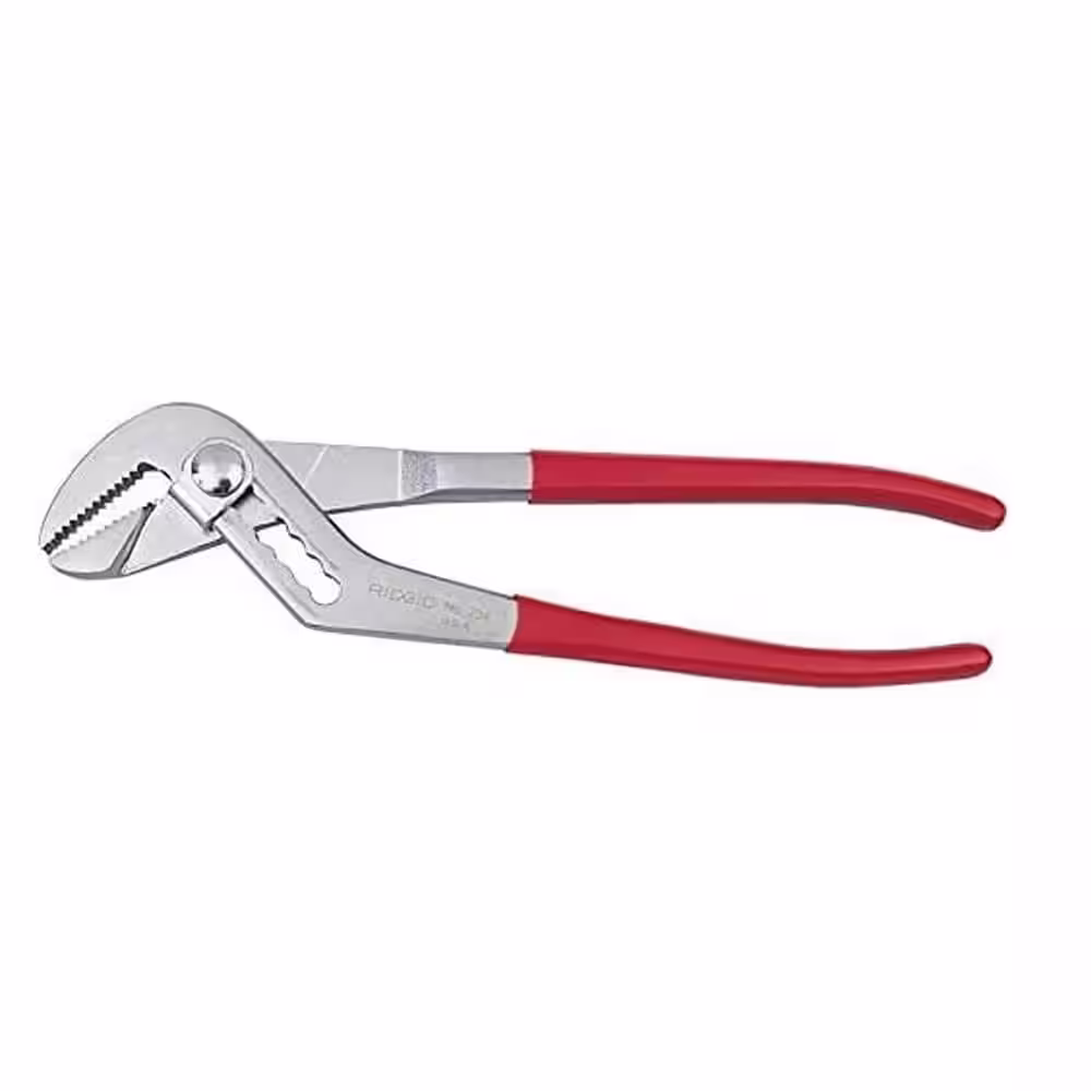 RIDGID 10 in. Water Pump Plumbing Pliers for Tight Spaces with Cushioned Grip Handles, 2 in. Jaw Opening