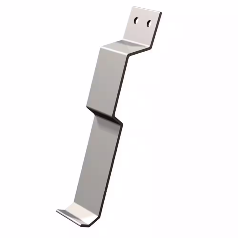None NovikShake 1 in. x 4.88 in. HR Half Round Aluminum Starter Clip (20-Pieces Per Box)