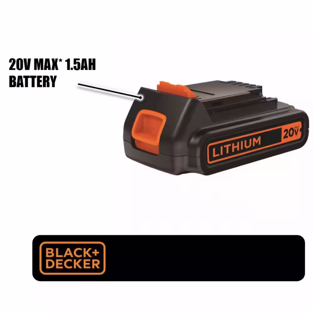 BLACK+DECKER 20V MAX Lithium-Ion Battery Pack 1.5Ah