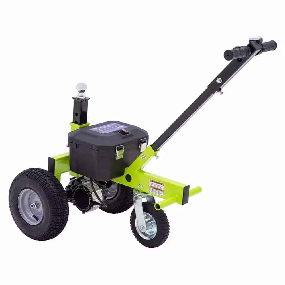 None Adjustable 3500 Lbs Capacity Electric Trailer Dolly, Green