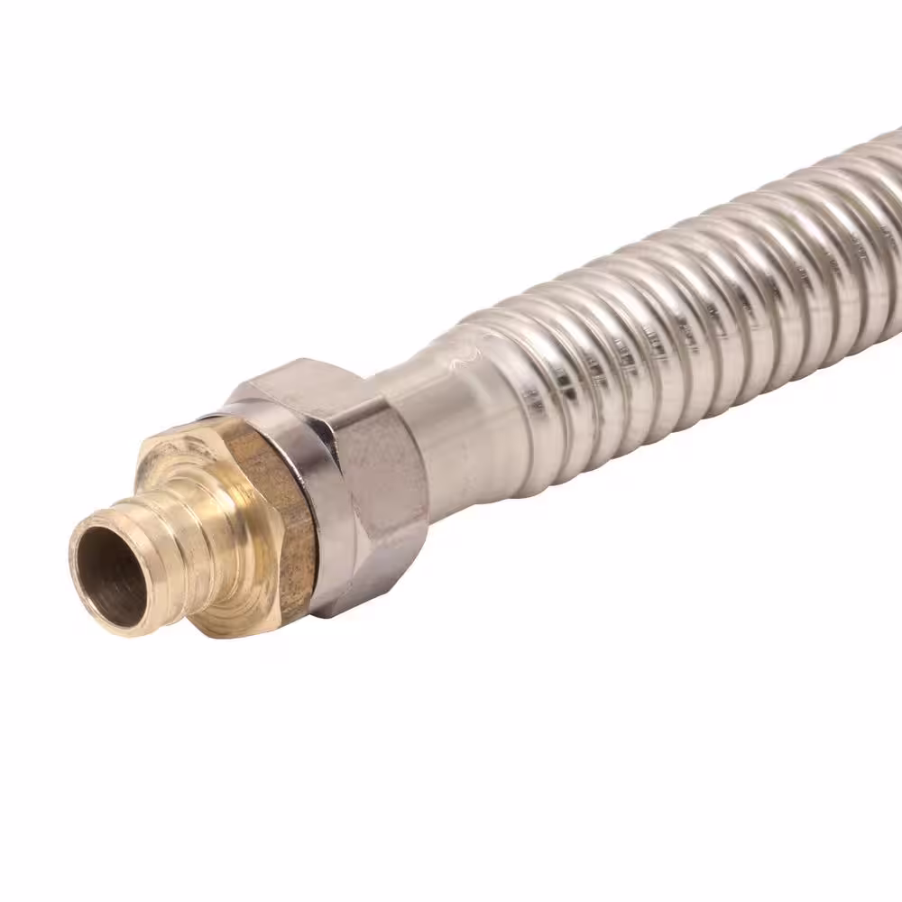 BrassCraft ProCoat 3/4 in. FIP x 3/4 in. PEX Barb x 18 in. Coated Stainless Steel Water Heater Connector (3/4 in. I.D.)