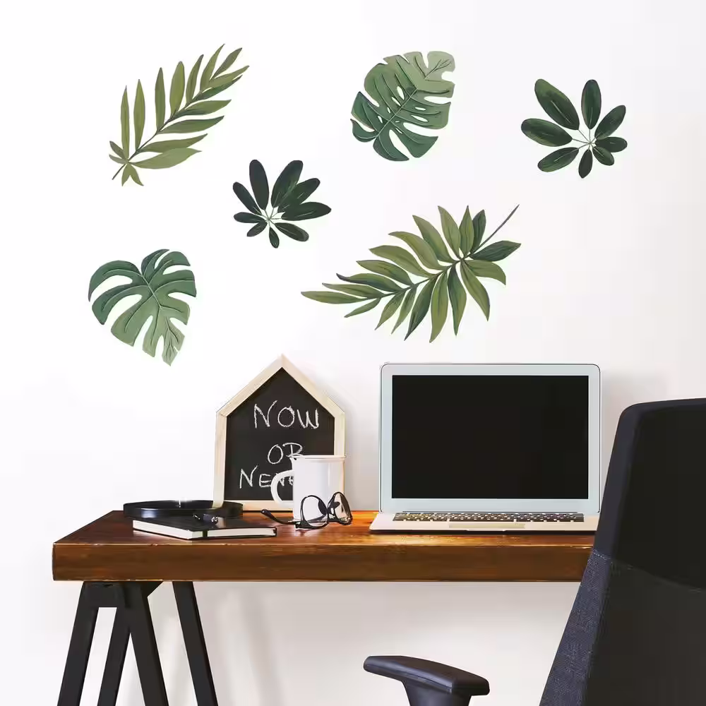 WallPops Green Havana Leaves Wall Decal