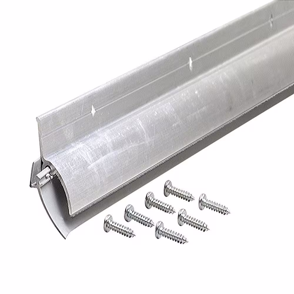M-D Building Products DB037 1.875 in. x 36 in. Vinyl Insert with Drip Cap Mill Door Sweep