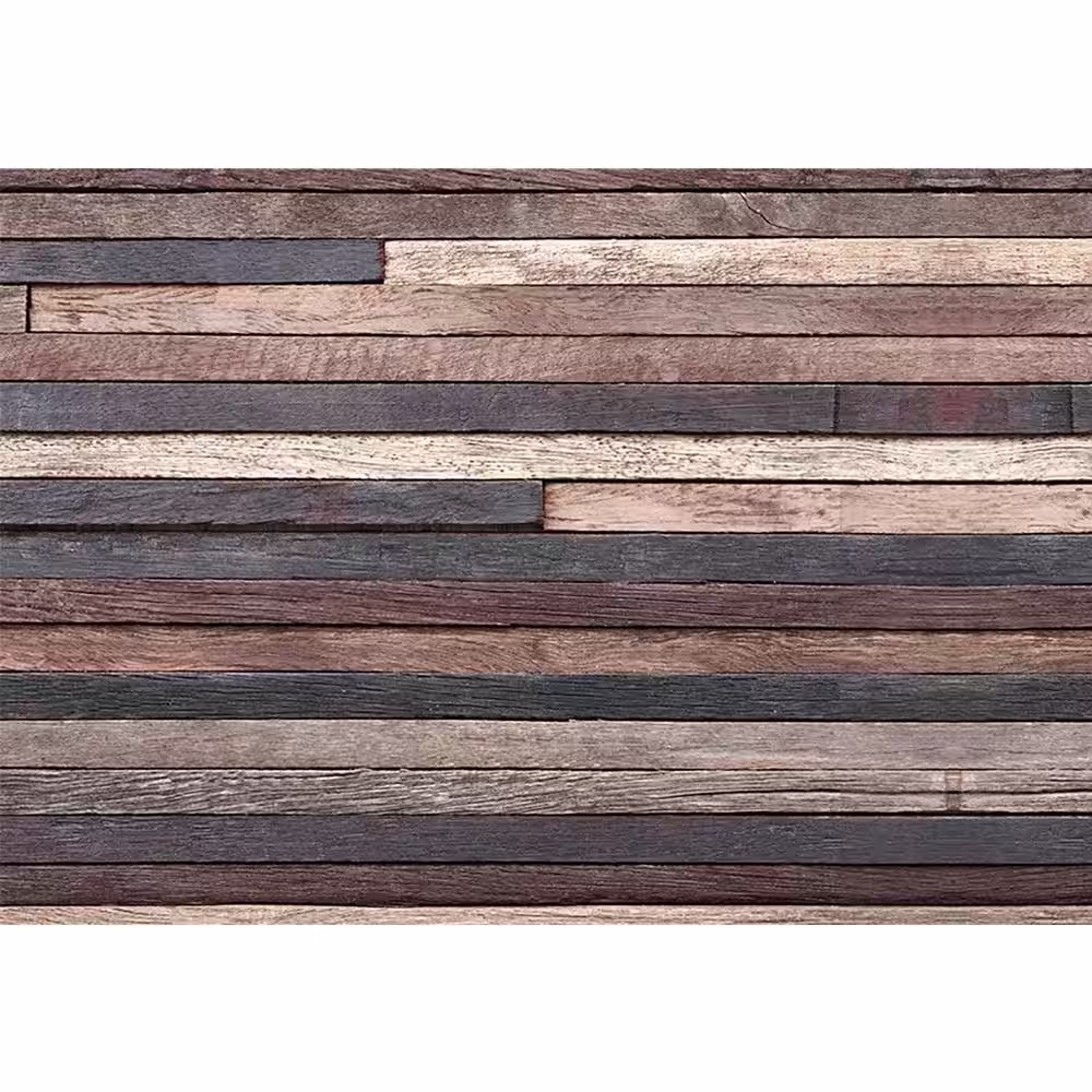 Home Decor Line Brown Wood Strips Peel and Stick Backsplash Wall Decal
