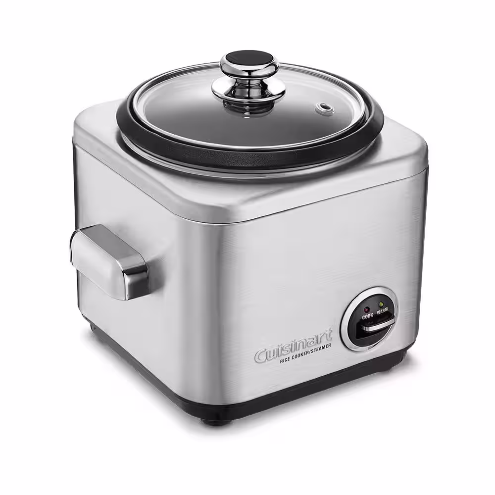 Cuisinart 650W 8-Cup Brushed Stainless Steel Rice Cooker