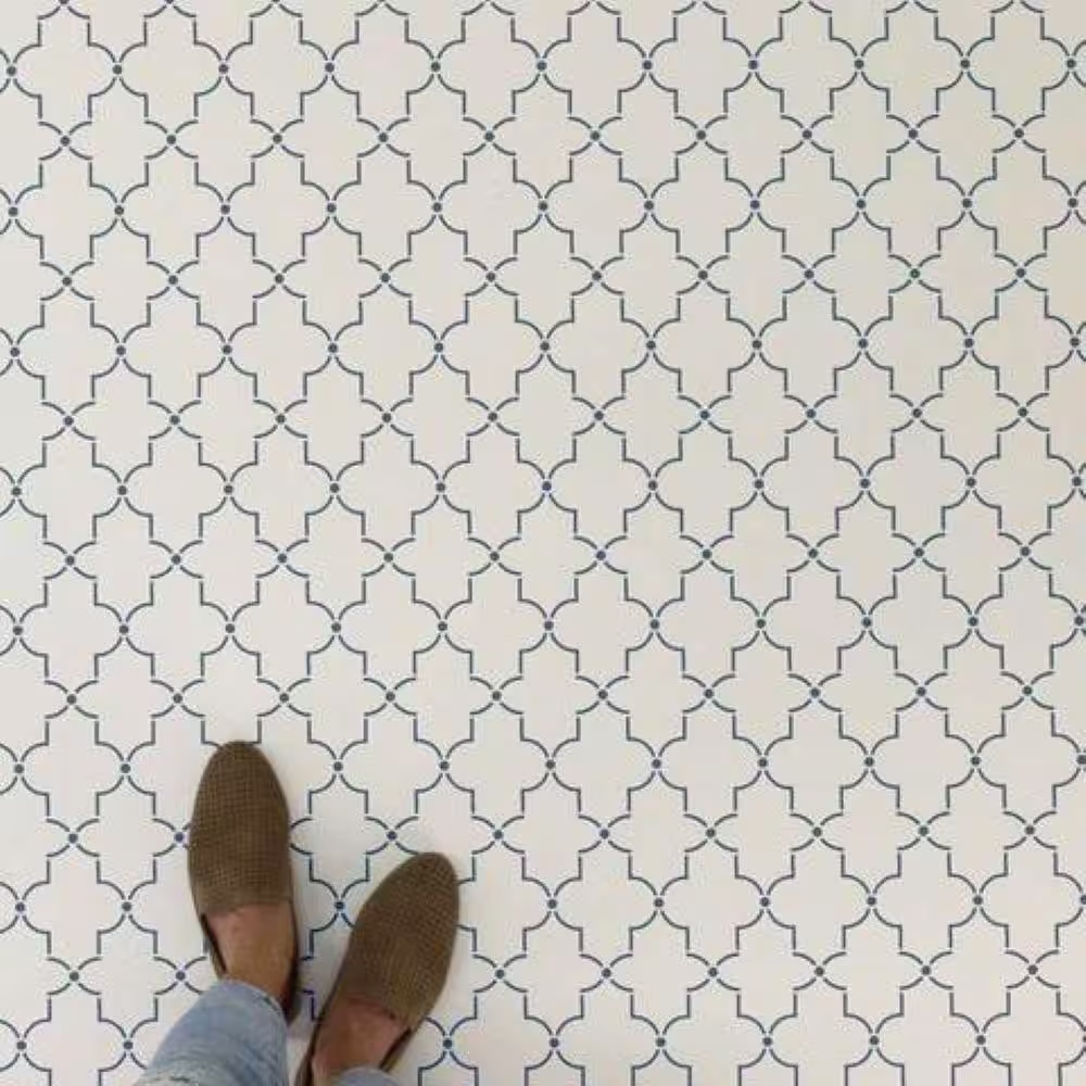 Stencil Ease Iron Lattice Wall and Floor Stencil