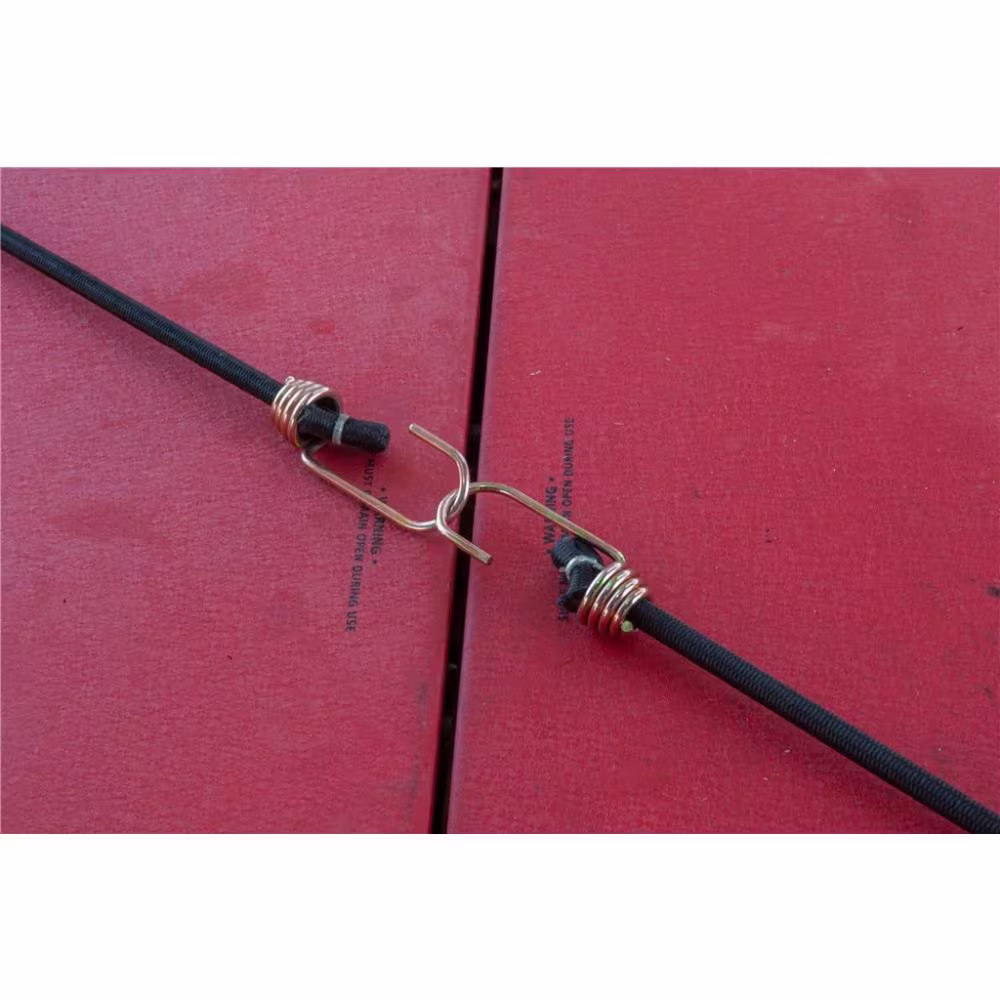 Keeper 40 in. Black Blungee Cord with Dichromate Hooks
