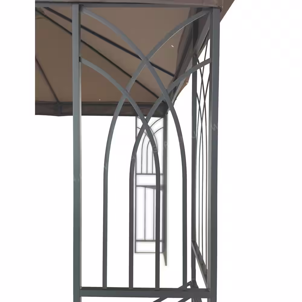 APEX GARDEN âHarmony II 10 ft. x 10 ft. Gazebo with Mosquito Net and Corner Shelves