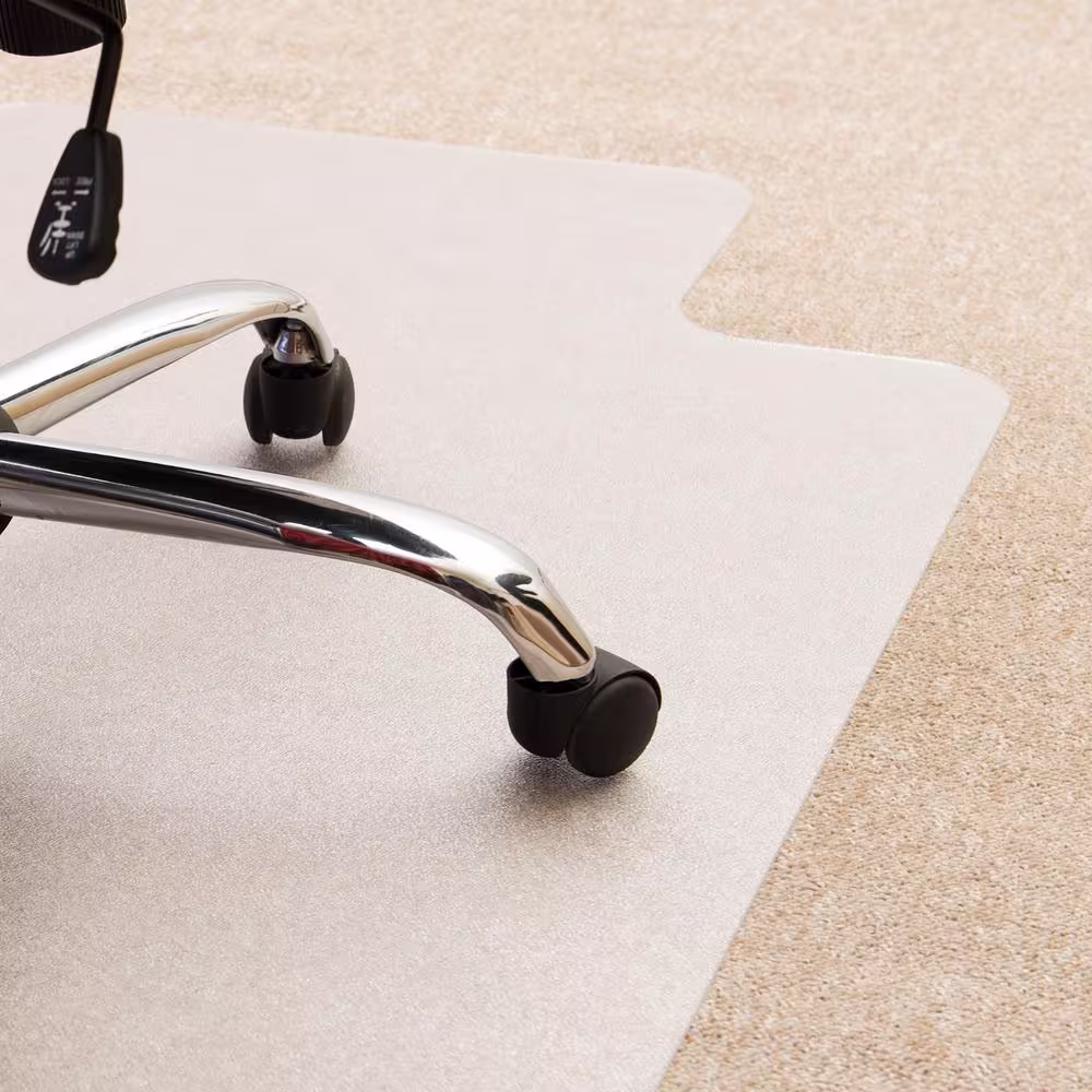 None Ecotex Enhanced Polymer Lipped Chair Mat for Carpets up to 3/8