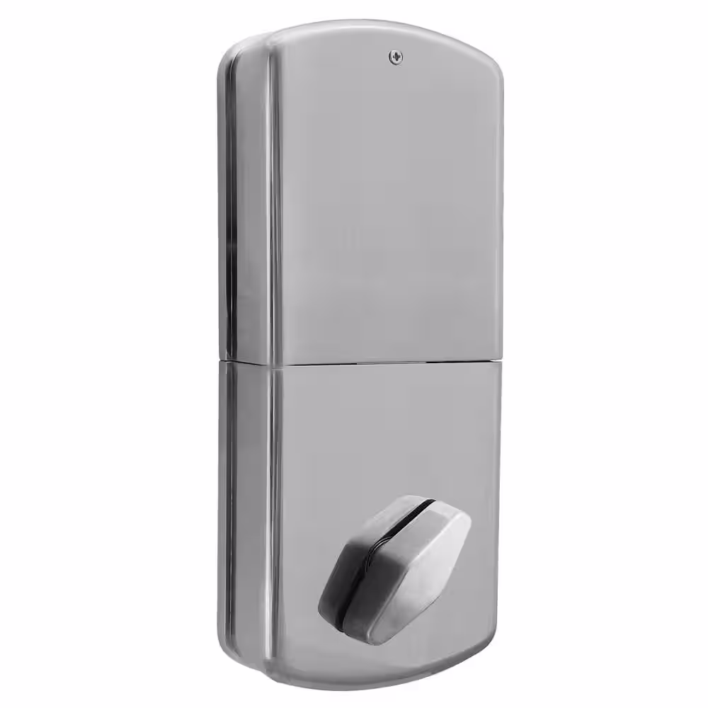 MiLocks Satin Nickel Single Cylinder Electronic Touch Pad Deadbolt with Back-Lit Keypad
