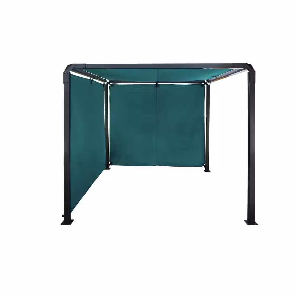 Sojag Dunwich 8 ft. x 8 ft. Teal Steel Framed Pergola