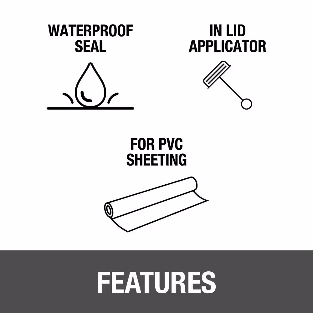 Oatey 16 oz. X-15 PVC Shower Pan Liner Adhesive Cement