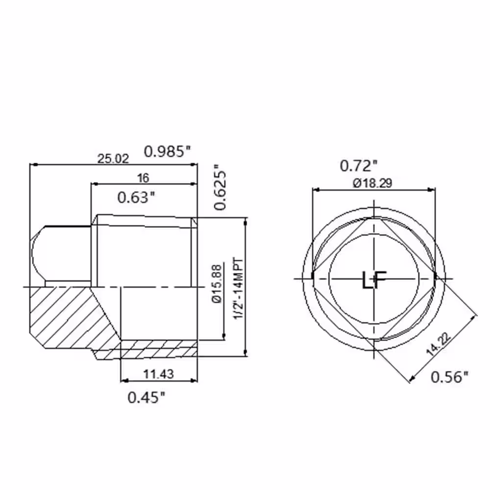 Everbilt 1/2 in. MIP Brass Plug Fitting