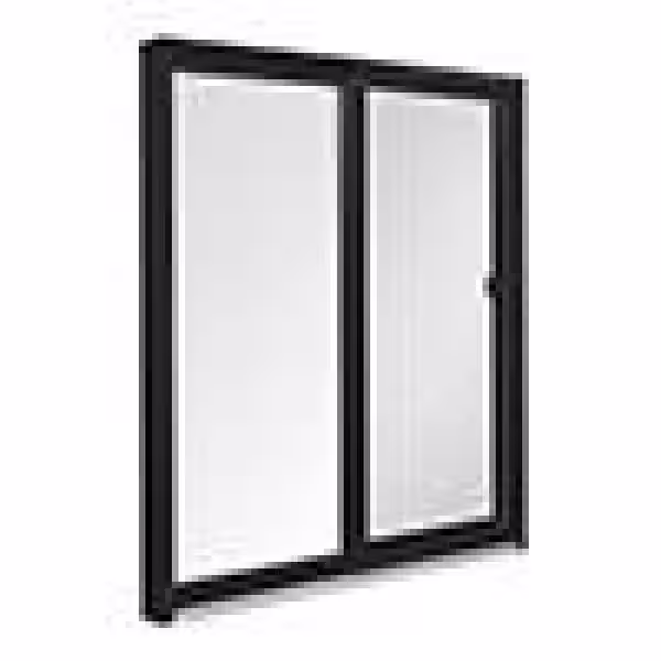 Andersen 35-1/8 in. x 77-9/16 in. 200 Series Black Perma-Shield Gliding Patio Door, Aluminum Insect Screen