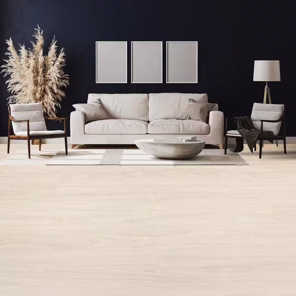 Dekorman Atlanta White Oak/Embossed 12 MIL x 9 in. W x 60 in. L Waterproof Luxury Vinyl Plank Flooring (22.6 sqft/case)