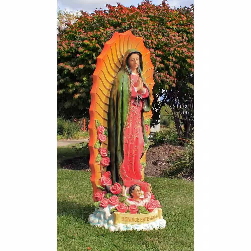 Design Toscano 46 in. H The Virgin of Guadalupe Religious Grand Statue